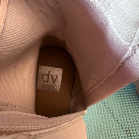 Cream Chunky Heel Boots - Picture 5 of 5